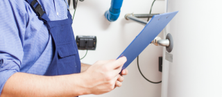 Unvented hot water header